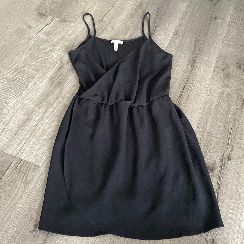 Leith Black Spaghetti Strap Dress